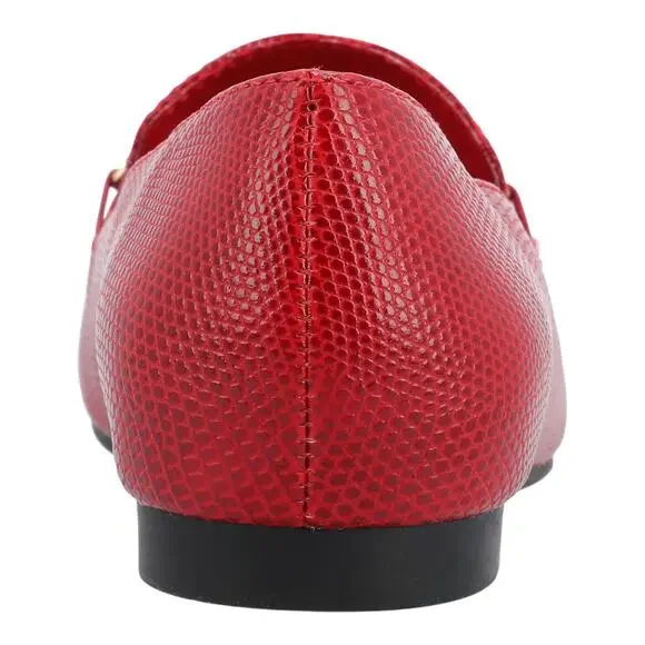 Journee Collection Women's Wrenn Slip On Loafers Red Size 10 - Picture 3 of 5